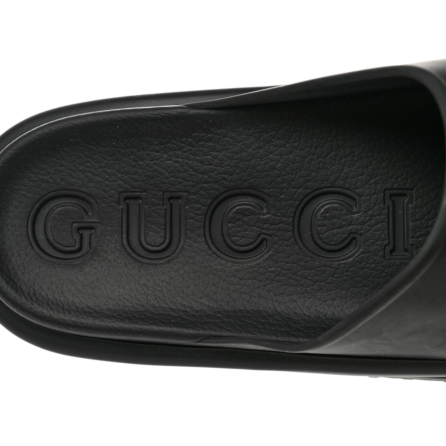 Gucci Soft Rubber Mens Interlocking G Platform 42mm Slide Sandals 12 Black 7 of 8