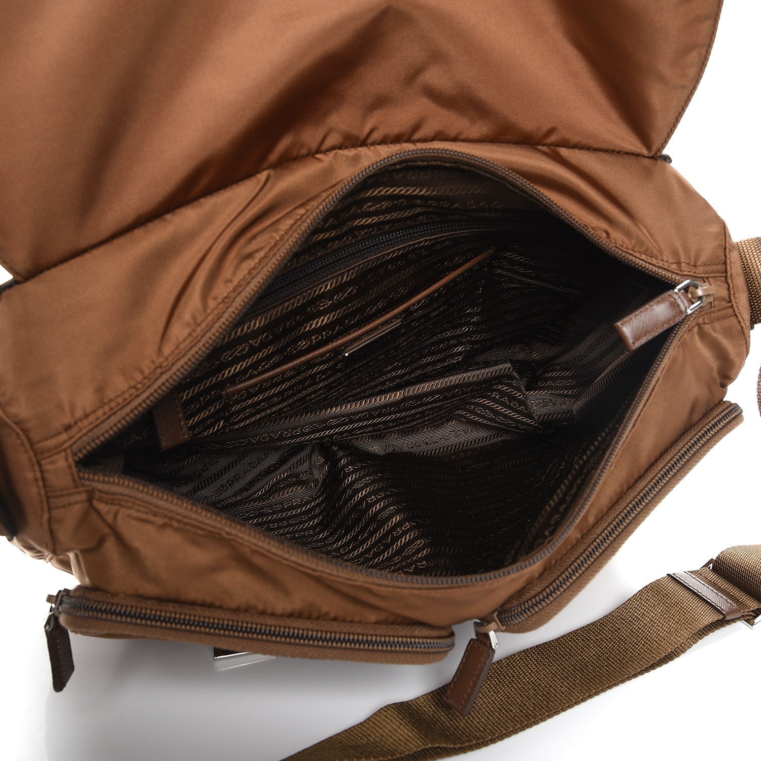 Prada Nylon Vela Messenger Bag Corinto 5 of 8