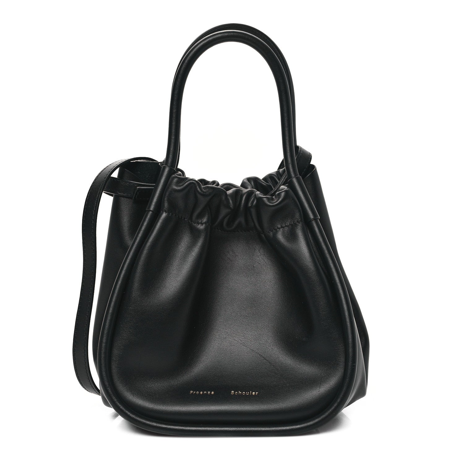Proenza Schouler Calfskin Small Ruched Tote Black 1 of 10