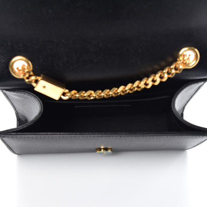 Saint Laurent Grain De Poudre Small Monogram Kate Satchel Black 5 of 8
