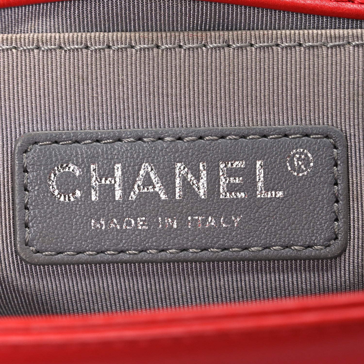 Chanel Calfskin Double Stitch Small Boy Flap Red 6 of 10