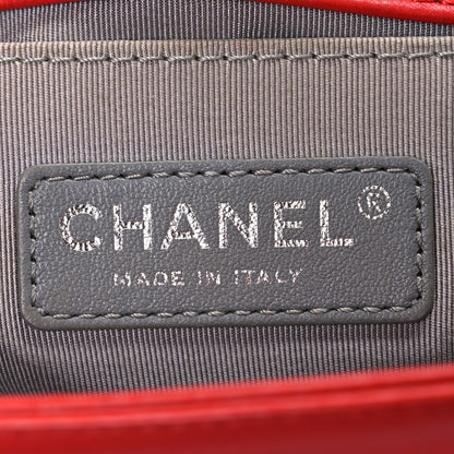 Chanel Calfskin Double Stitch Small Boy Flap Red 6 of 10