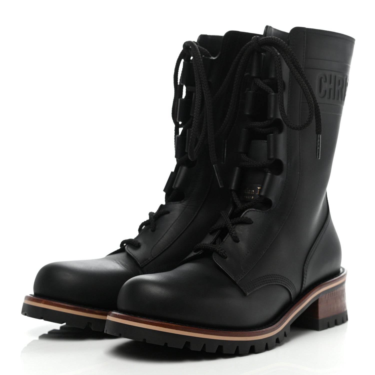 Christian Dior Calfskin Dior Quest 35mm Hiking Boots 38 Black 3 of 8