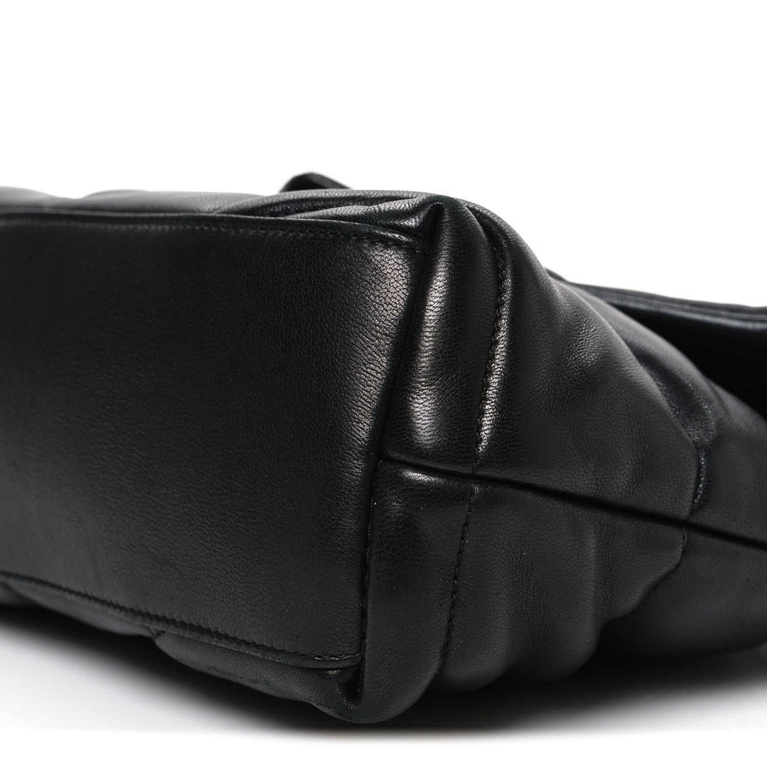 Saint Laurent Lambskin Quilted Small Loulou Puffer Monogram Chain Satchel Black 10 of 10