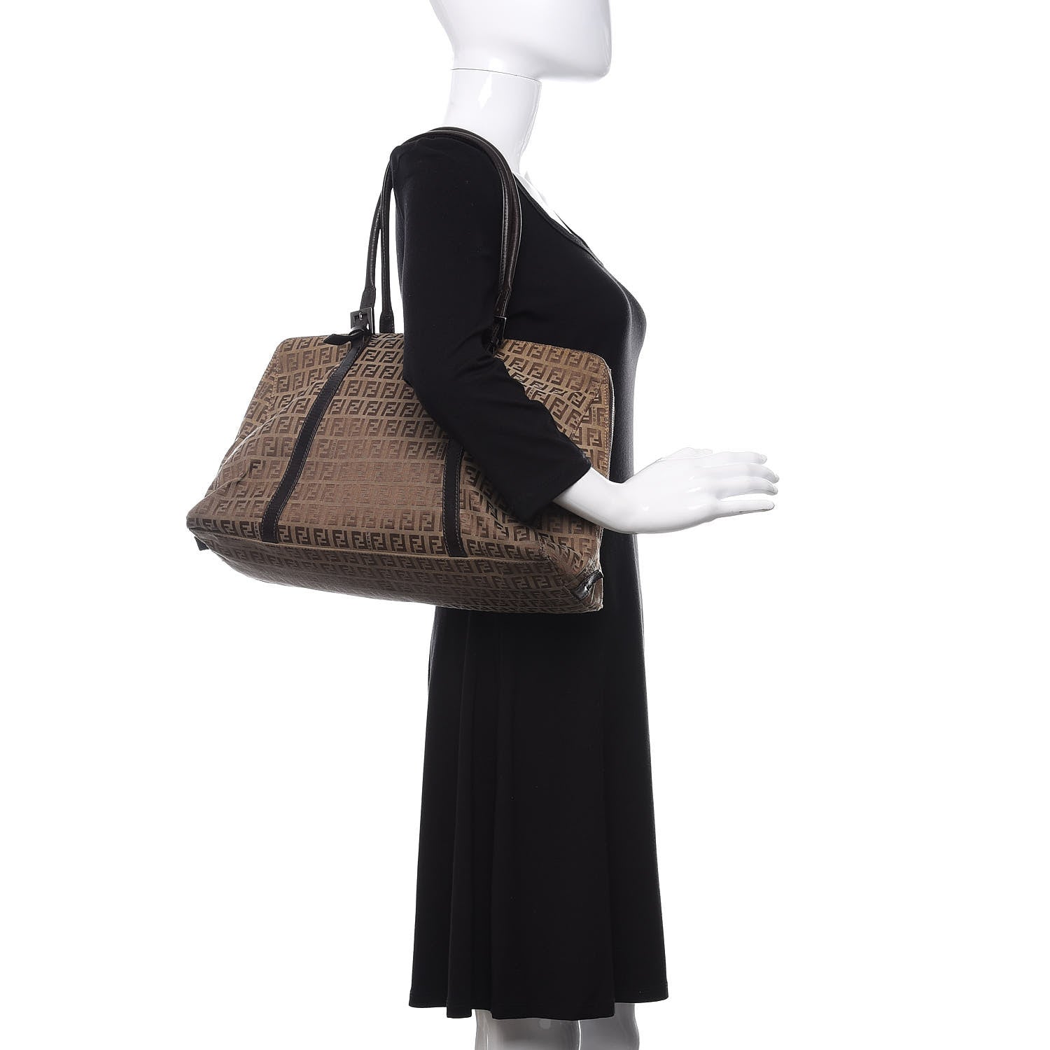 Fendi Zucchino Tote Brown 2 of 17