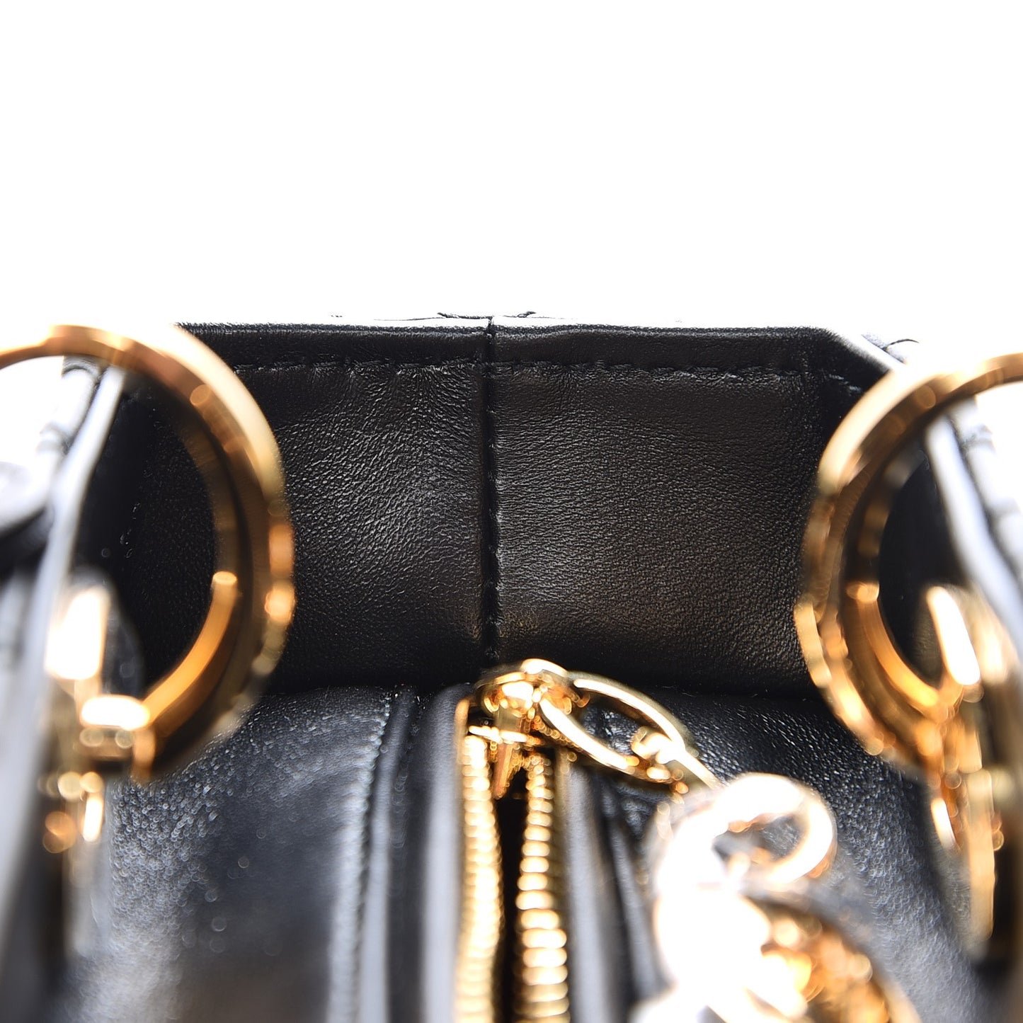 Lambskin Cannage Medium Lady Dior Black