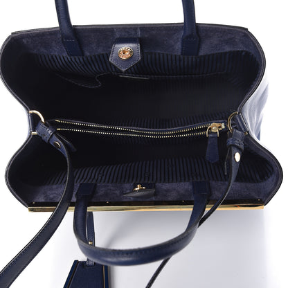 Fendi Vitello Elite Regular 2Jours Tote Blue 5 of 9