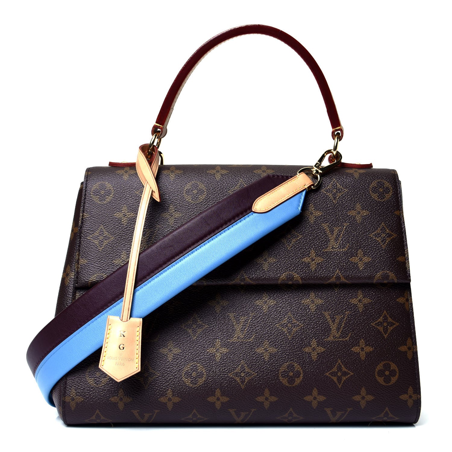 Louis Vuitton Monogram Cluny MM Blue Glacial 2 of 9