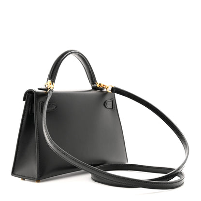 Hermes Tadelakt Mini Kelly 20 Black 3 of 12