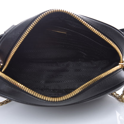 Prada Saffiano Belt Bag Black 6 of 9