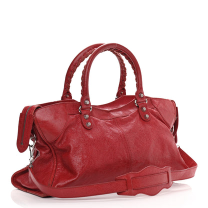 Balenciaga Agneau Arena Giant 12 Silver Hardware Part Time Coquelicot Rouge Coquelicot 3 of 17