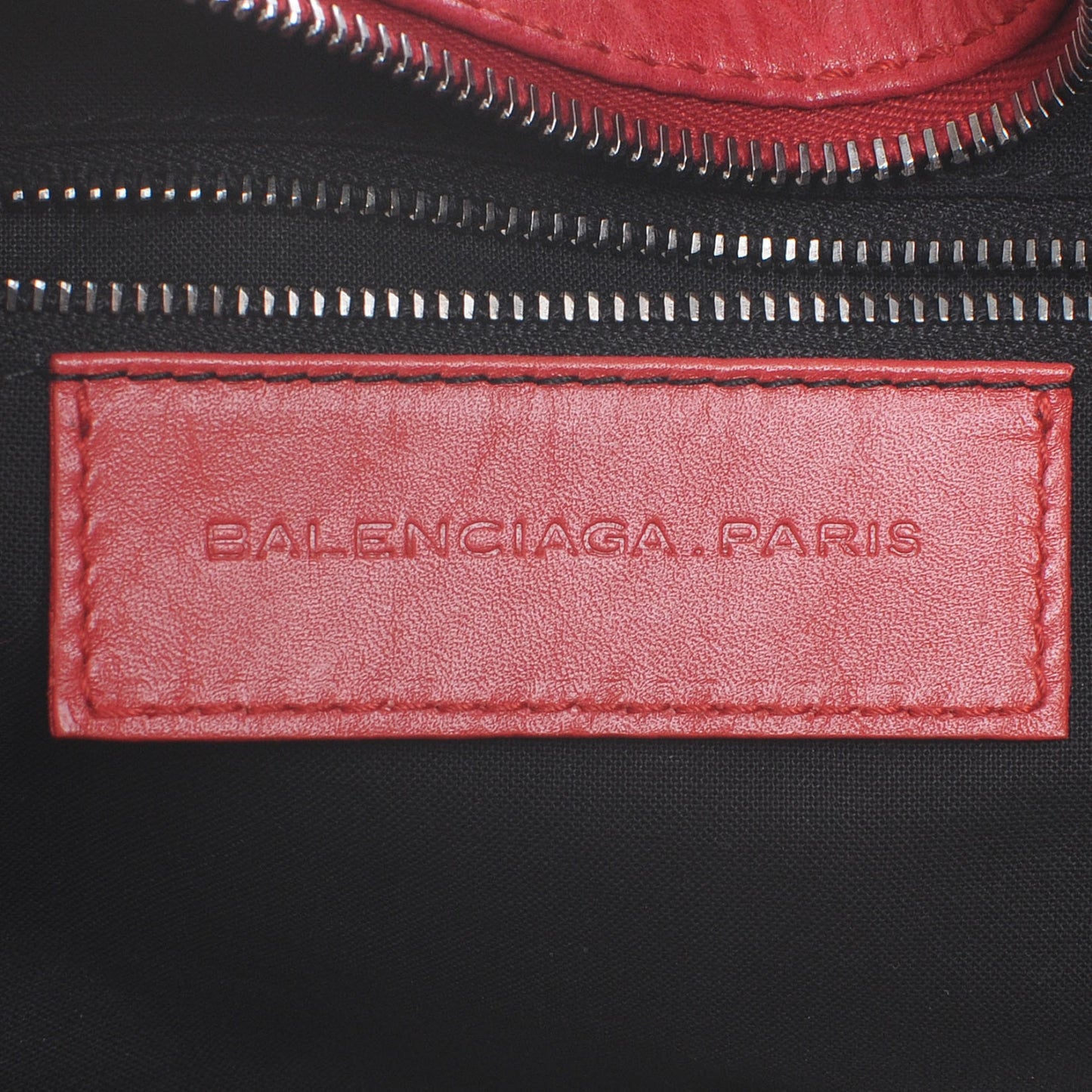 Chevre Perforated Hook Tote Red