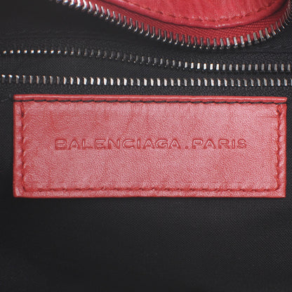 Balenciaga Chevre Perforated Hook Tote Red 7 of 8