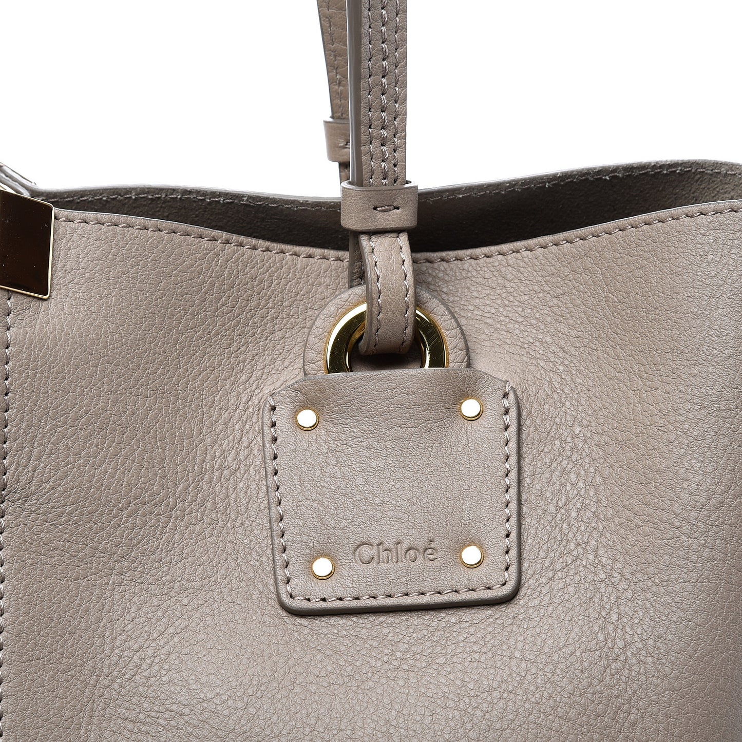 Smooth Calfskin Medium Vick Tote Motty Grey