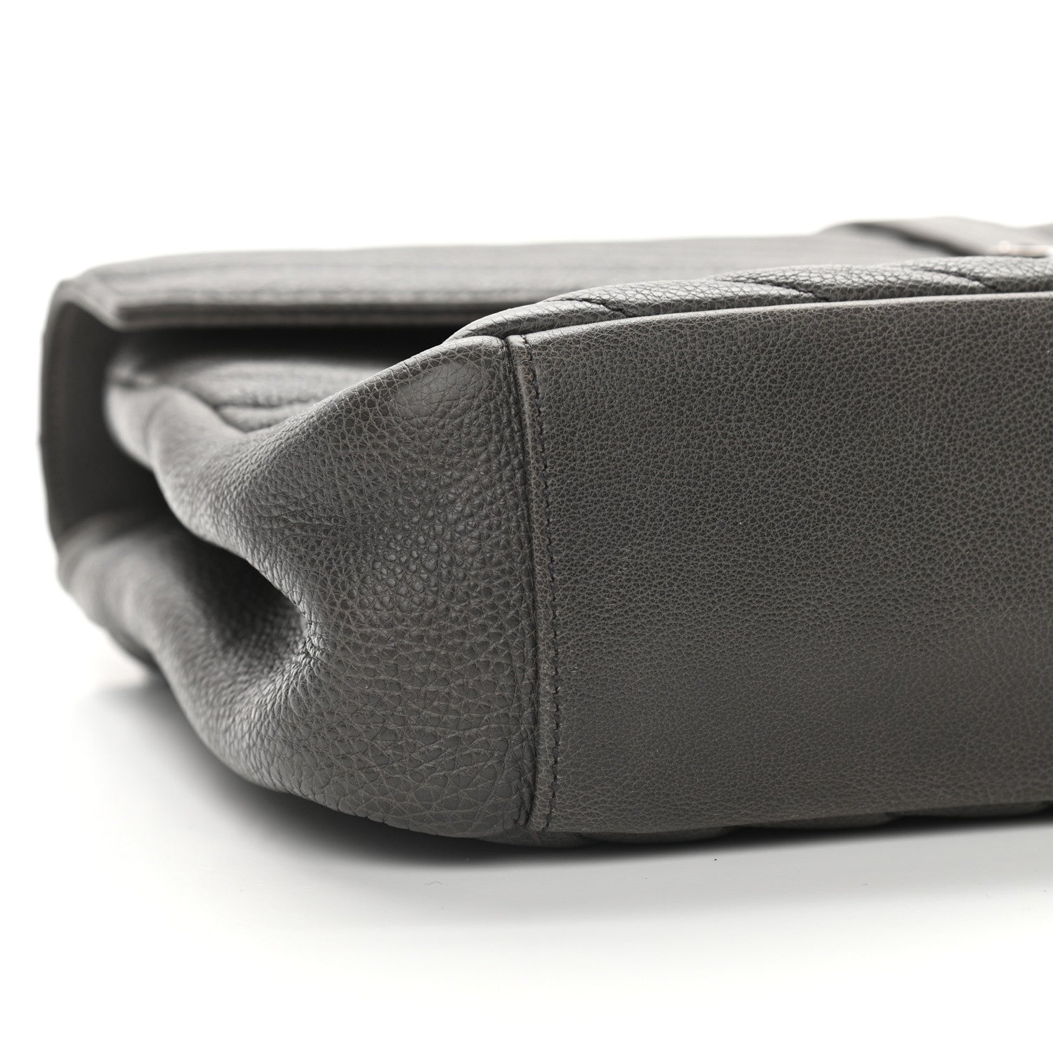 Saint Laurent Matelasse Chevron Monogram Large College Satchel Grey 8 of 9