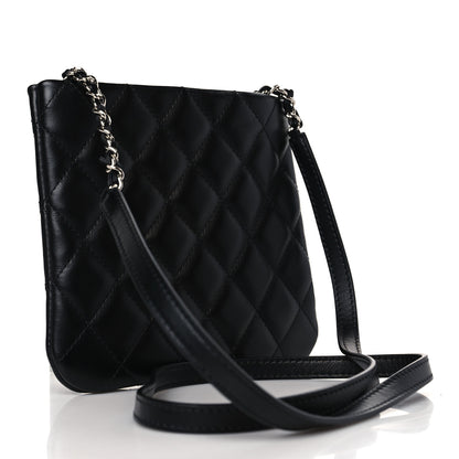 Chanel Lambskin Quilted Crossbody Bag Black 3 of 9