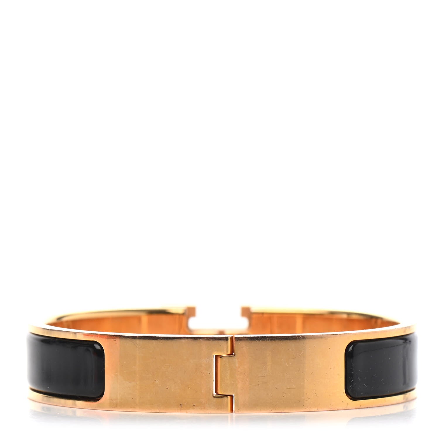 Hermes Enamel Narrow Clic Clac H Bracelet PM Black 2 of 3