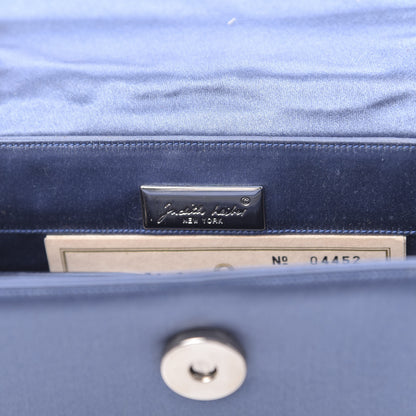 Judith Leiber Crystal Satin Clutch Blue 8 of 11