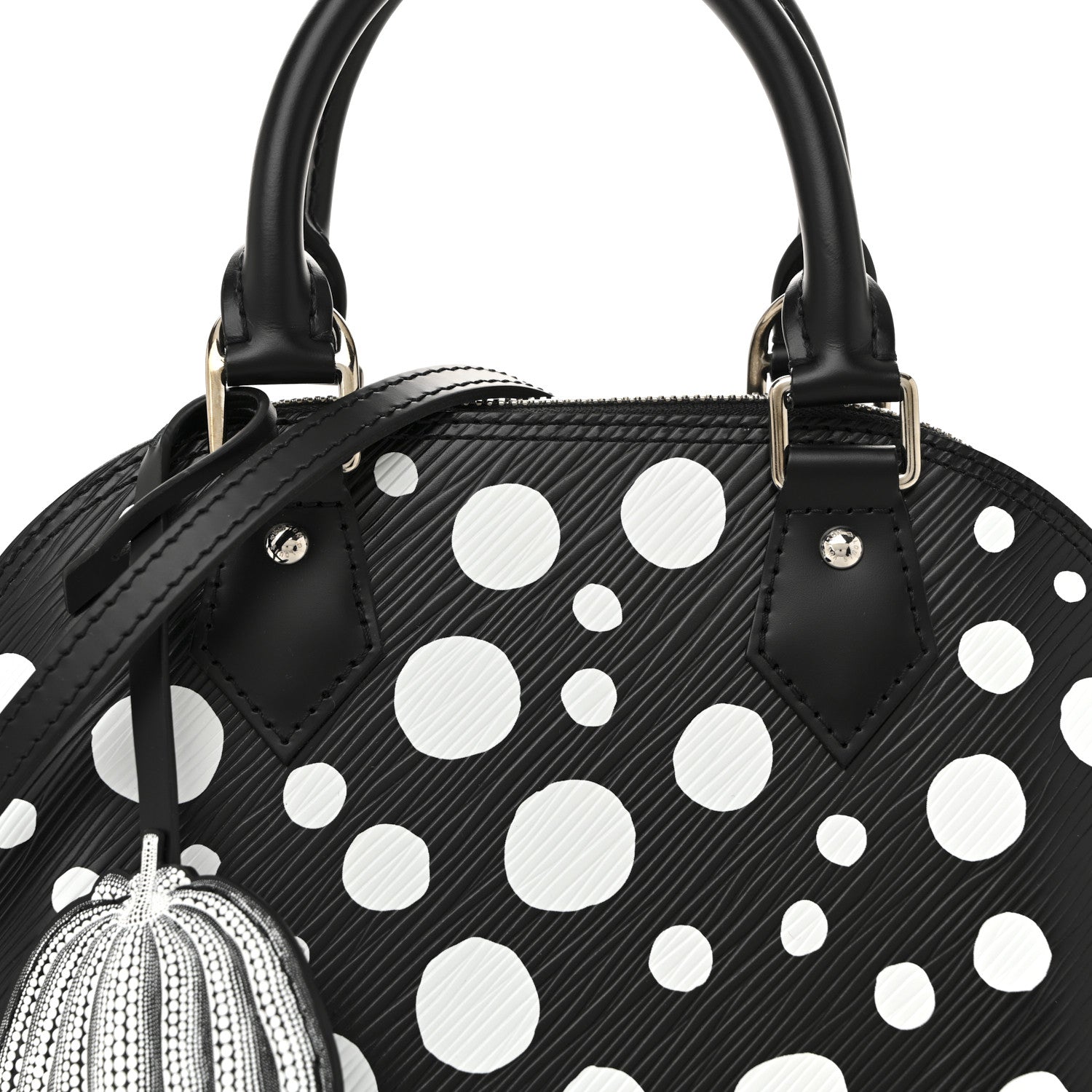 Louis Vuitton X YK Epi Alma BB Black White 7 of 11