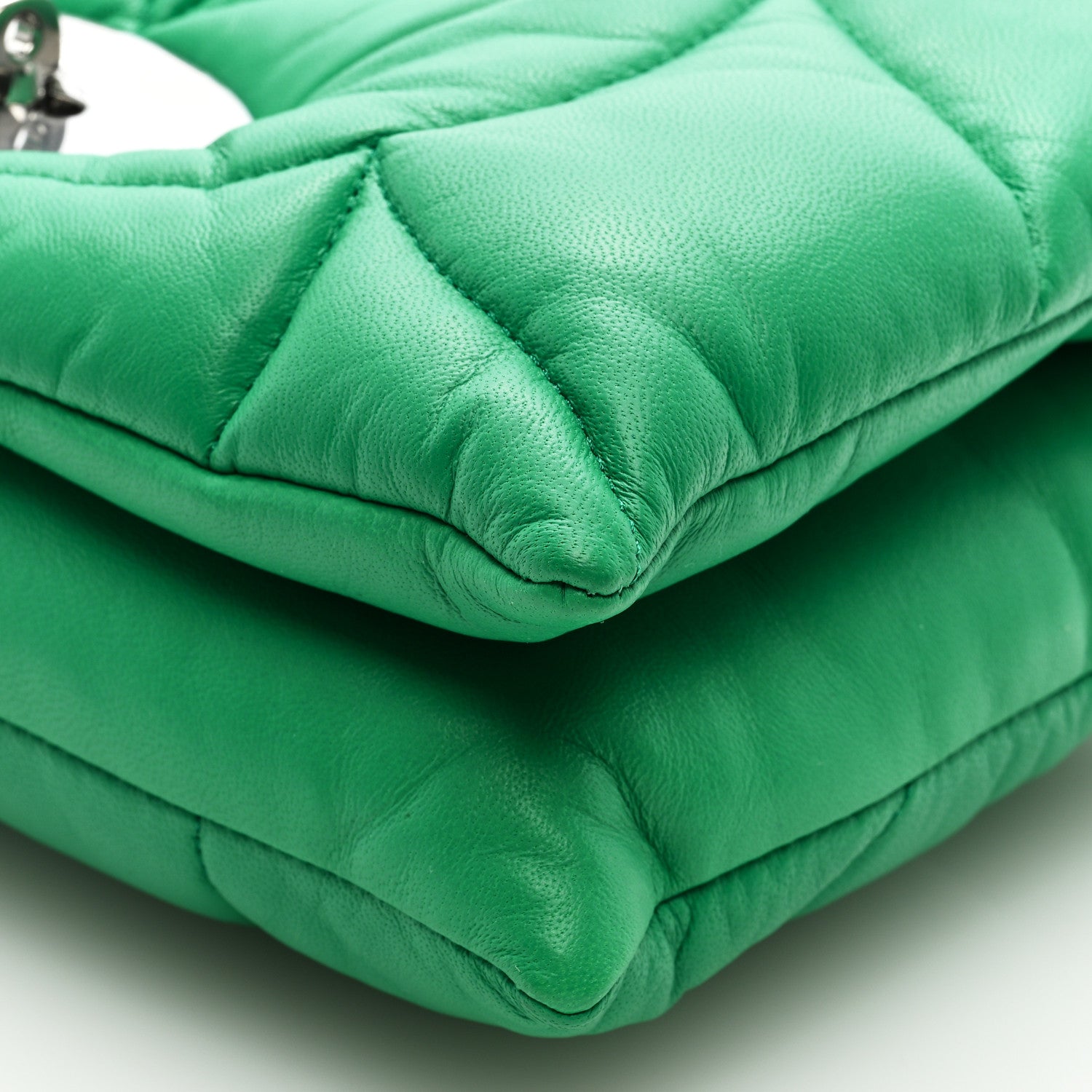 Mulberry Nappa Pillow Quilted Little Softie Bag Lawn Green 8 of 8