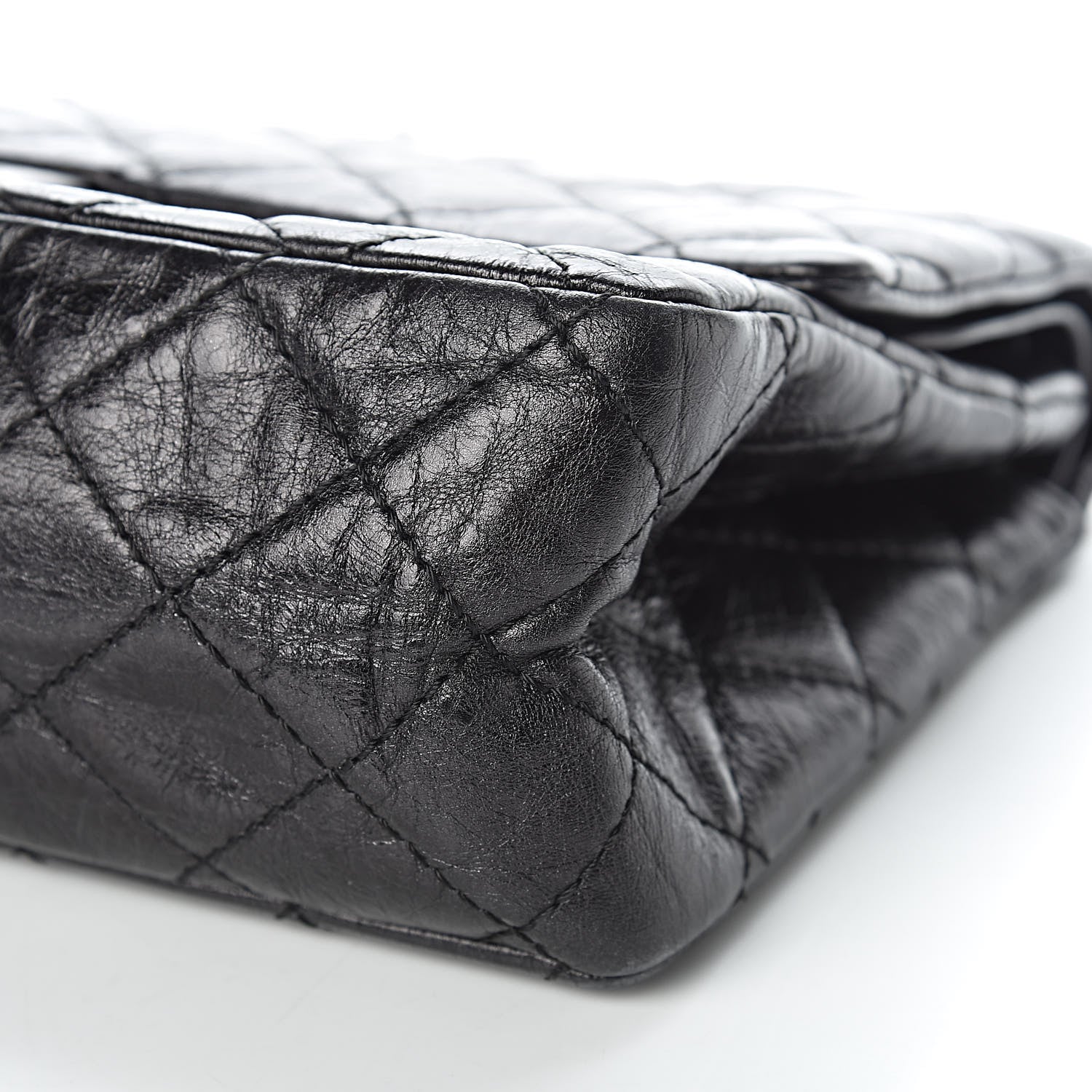 Chanel Glazed Calfskin Quilted 2.55 Reissue 226 Flap So Black 12 of 13
