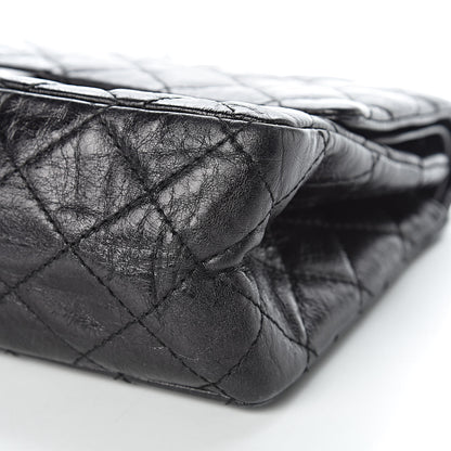 Chanel Glazed Calfskin Quilted 2.55 Reissue 226 Flap So Black 12 of 13