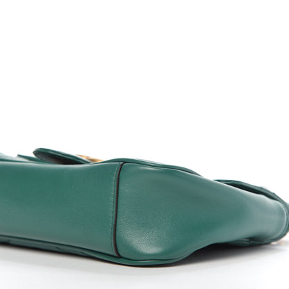 Gucci Calfskin Matelasse Mini GG Marmont Shoulder Bag Emerald Green 7 of 9