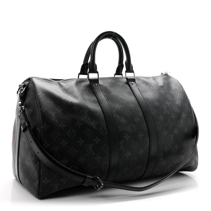 Louis Vuitton Monogram Eclipse Keepall Bandouliere 45 2 of 8