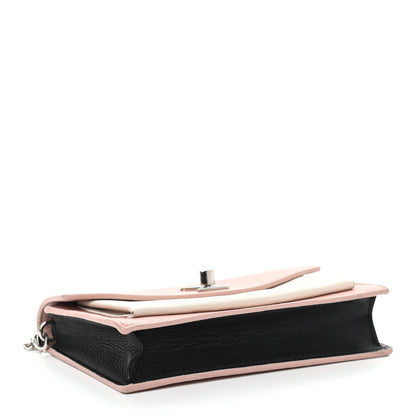 Louis Vuitton Calfskin My Lockme Chain Pochette Rose Ballet White 4 of 11