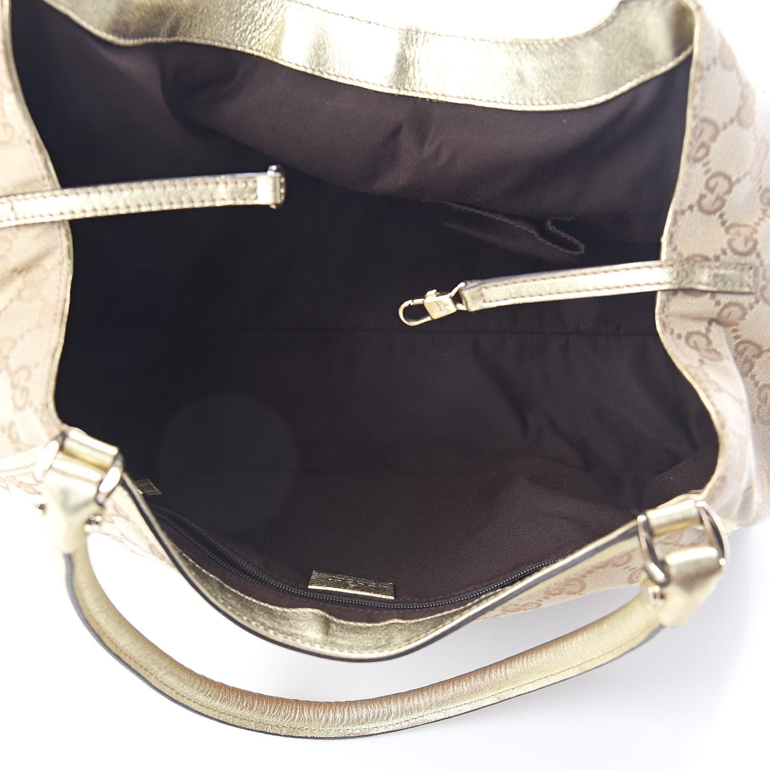 Gucci Monogram Large D Gold Hobo Metallic Gold 5 of 8