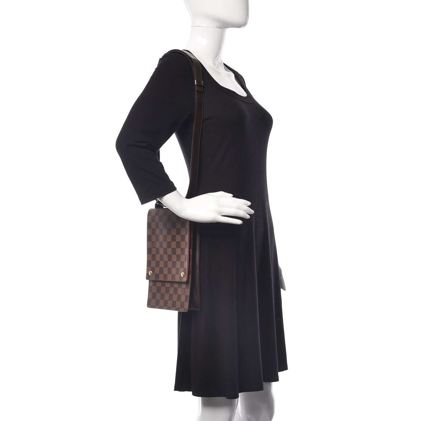 Damier Ebene Portobello Travel Shoulder Bag