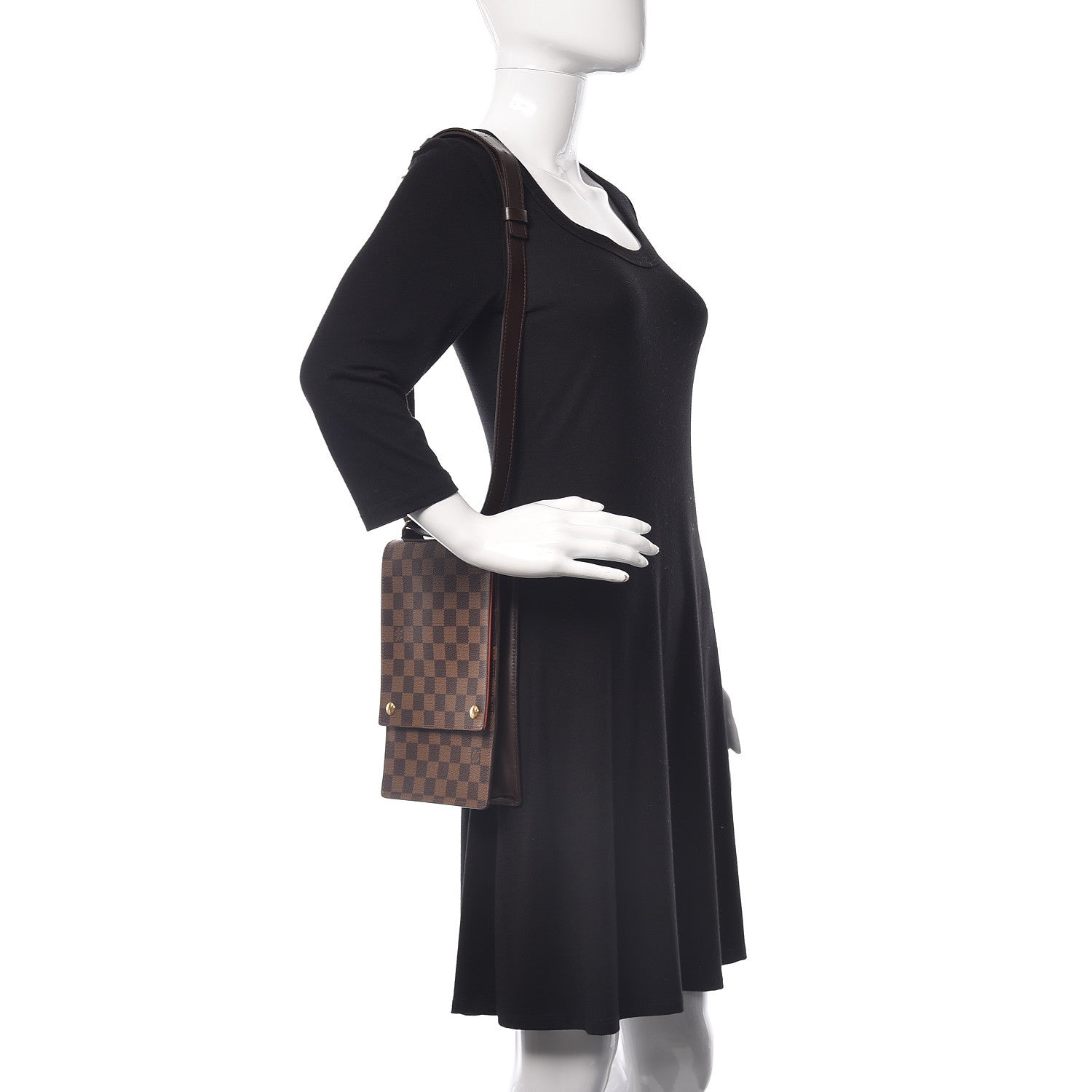 Louis Vuitton Damier Ebene Portobello Travel Shoulder Bag 2 of 10