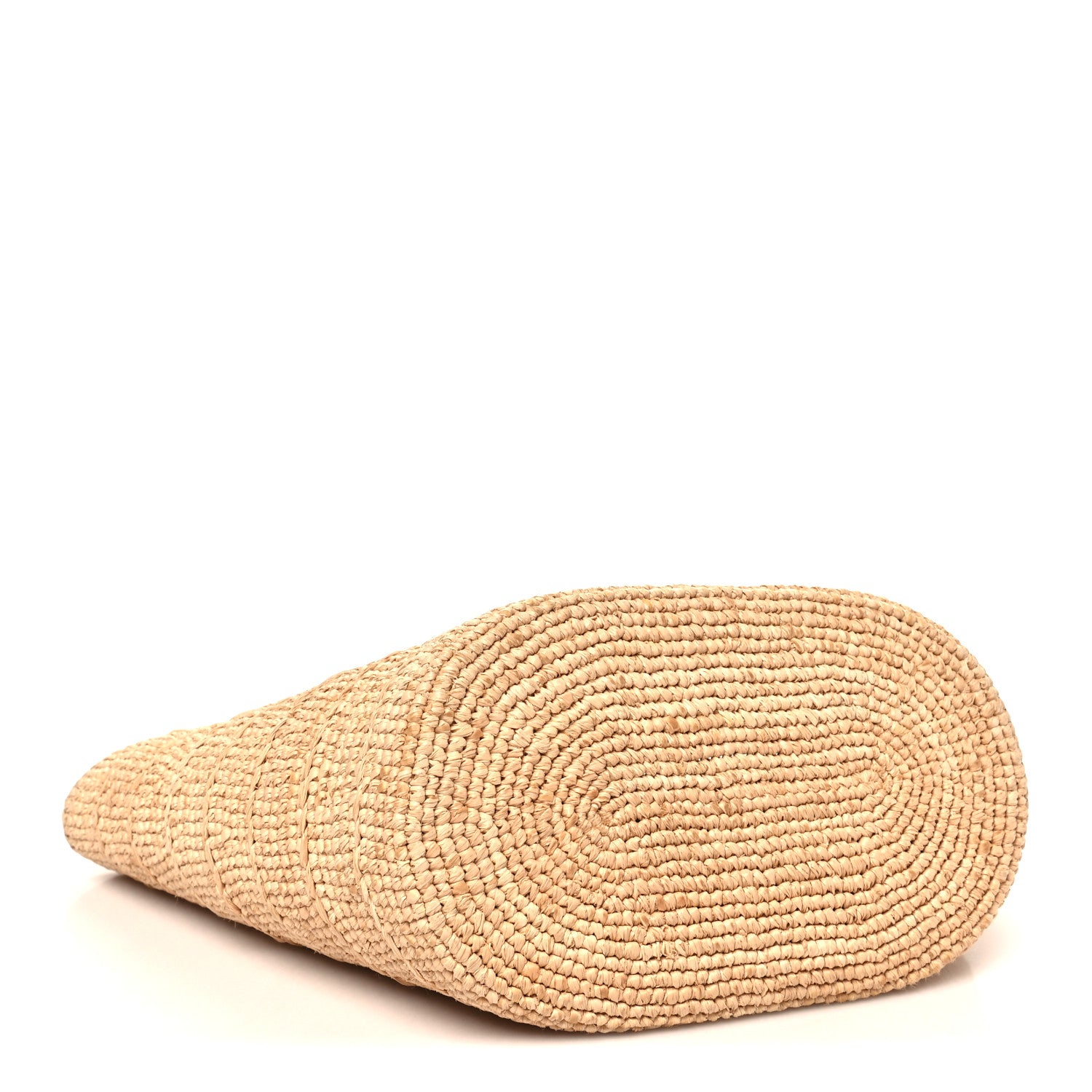 Celine Raffia Calfskin Triomphe Teen Panier Tan 5 of 10