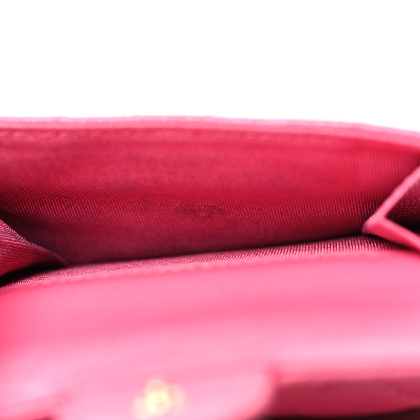 Caviar Quilted Double Flap Wallet Pink