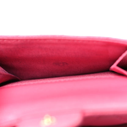 Chanel Caviar Quilted Double Flap Wallet Pink 6 of 13