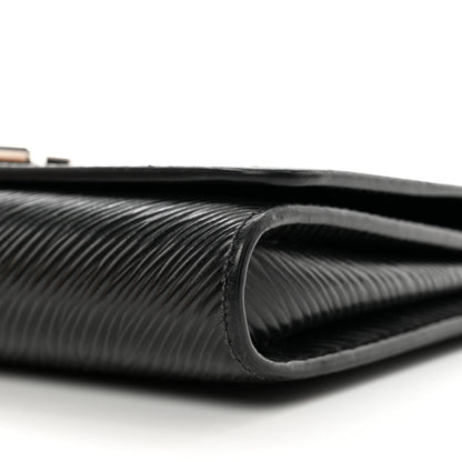 Louis Vuitton Epi Twist Chain Wallet Black 9 of 9