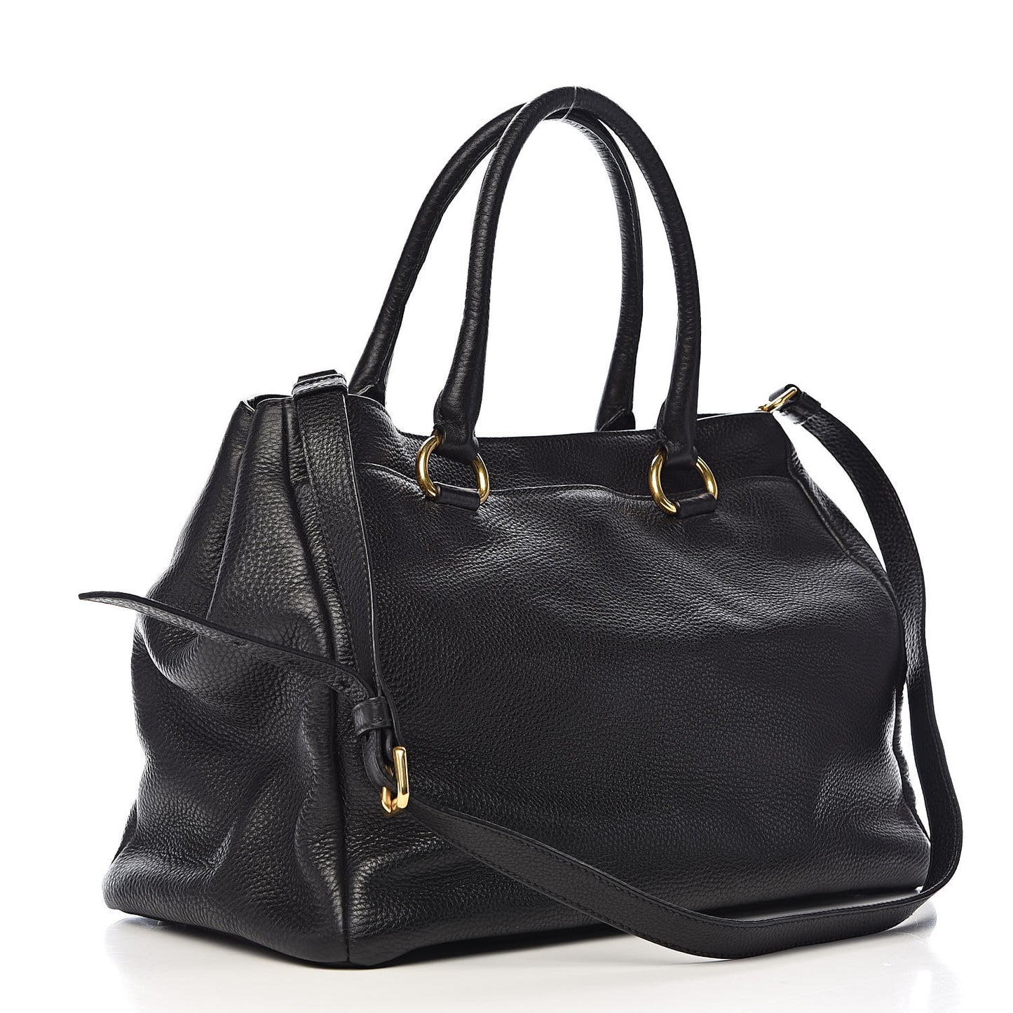 Vitello Daino Tote Black