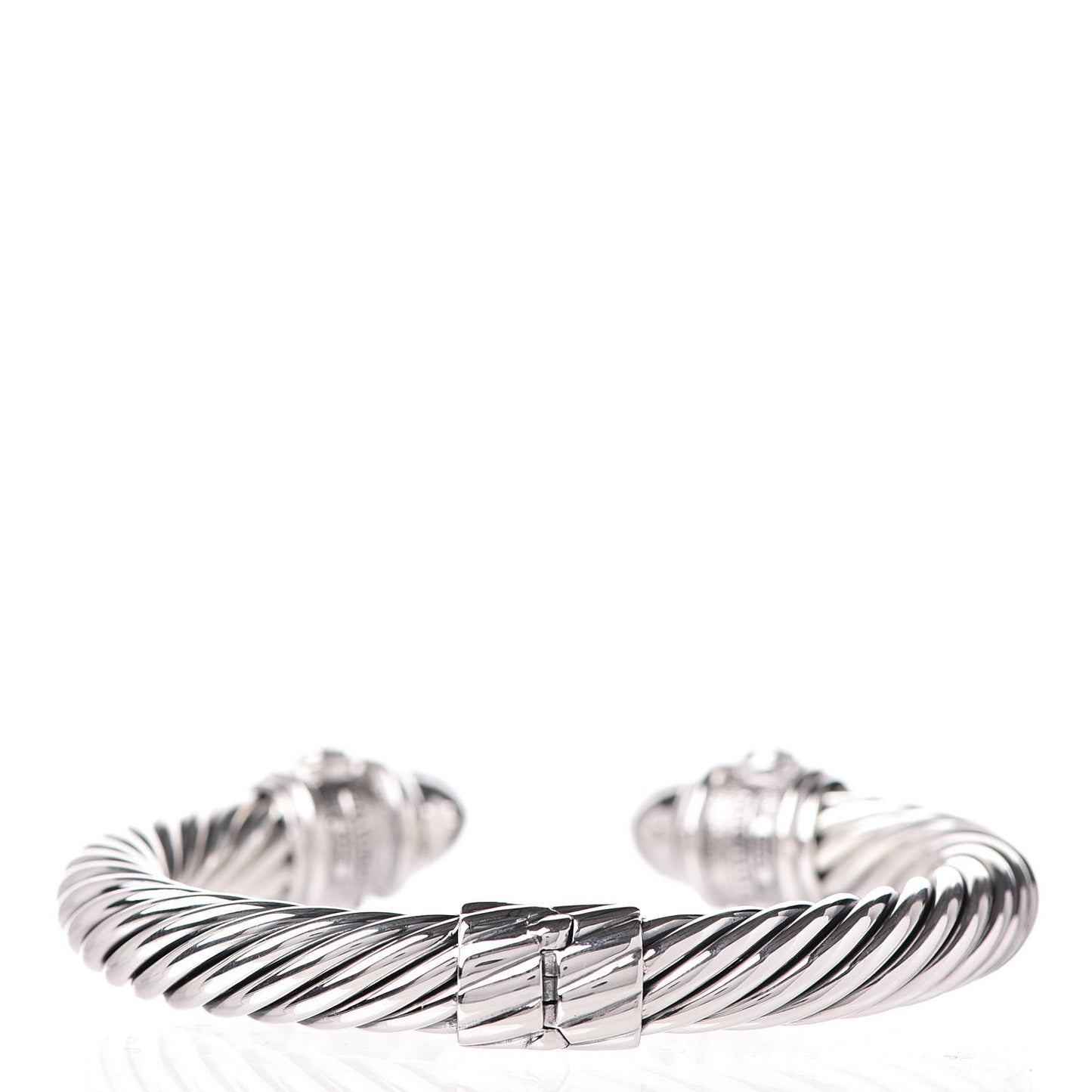 Sterling Silver Diamond 10mm Renaissance Bracelet