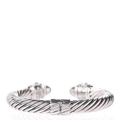 David Yurman Sterling Silver Diamond 10mm Renaissance Bracelet 3 of 5