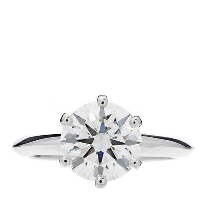 Tiffany Platinum Diamond 1.89ct Solitaire Engagement Ring 51 5.75 1 of 8