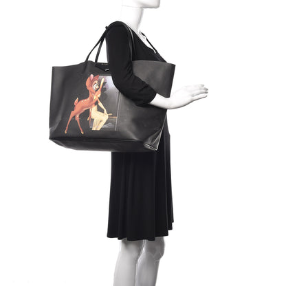Givenchy Textured Coated Canvas Bambi Print Large Antigona Tote Black 2 of 28