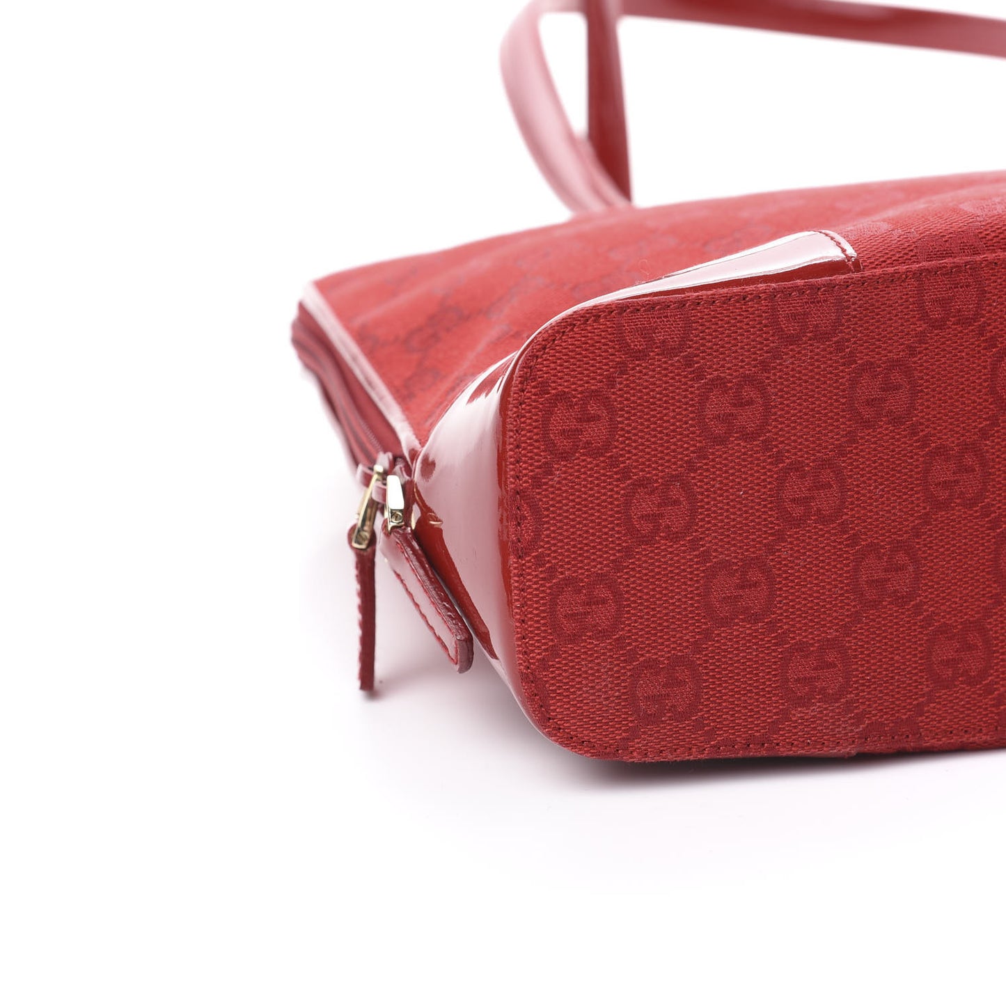 Patent Guccissima Tote Red