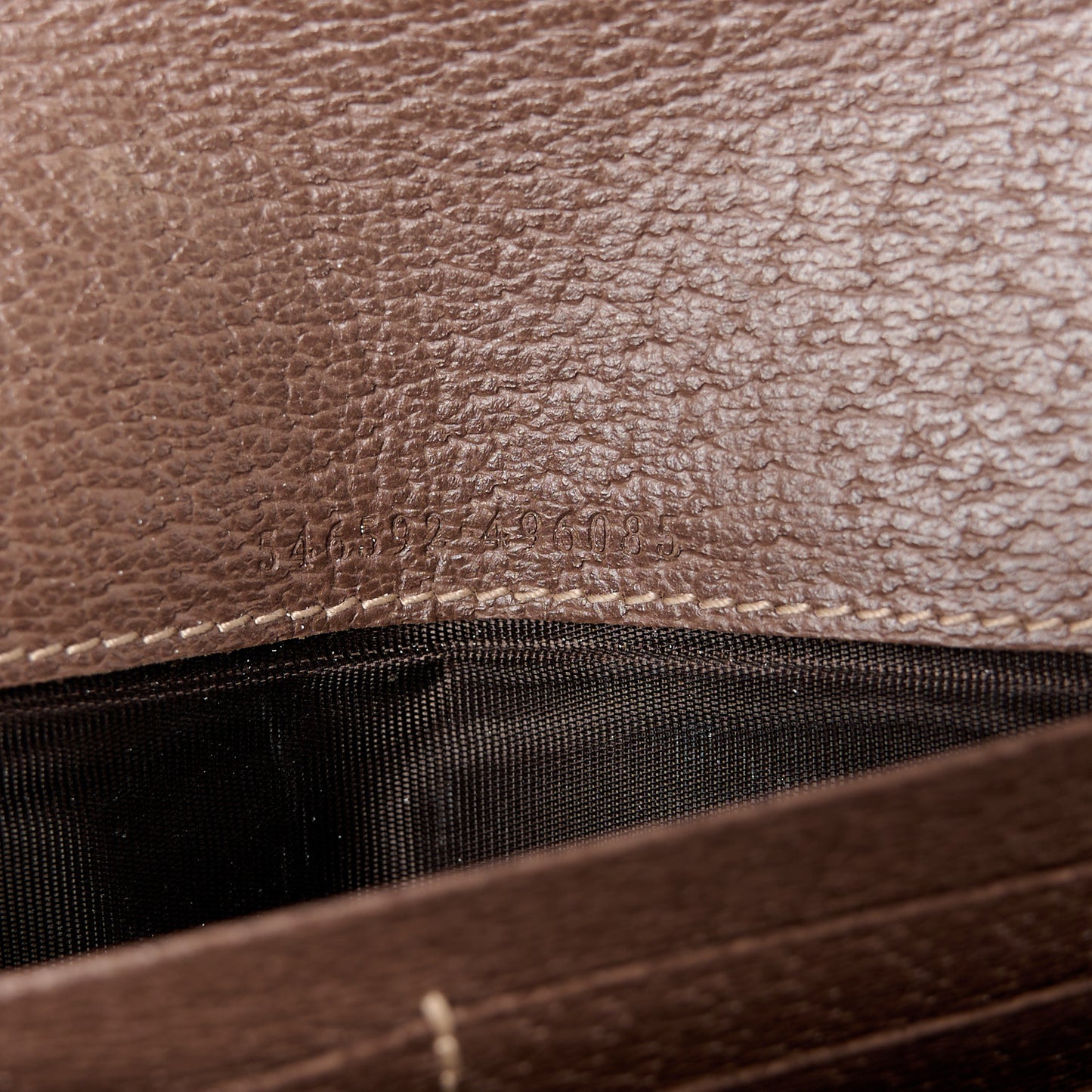 GG Supreme Monogram Web Ophidia Wallet On Chain Brown