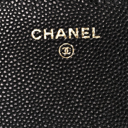 Chanel Caviar Quilted Glasses Case With Chain Black 6 of 14