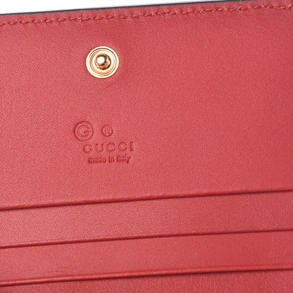 Gucci GG Supreme Monogram Blooms Card Case Wallet Beige Blue Navy Hibiscus Red 6 of 10