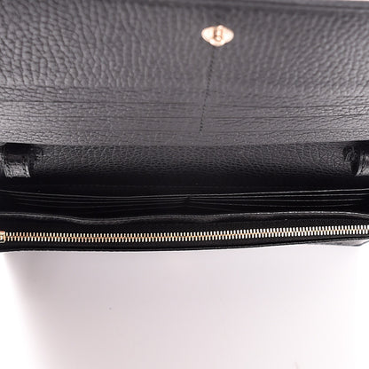 Gucci Dollar Calfskin Mini Swing Wallet Bag Black 5 of 9