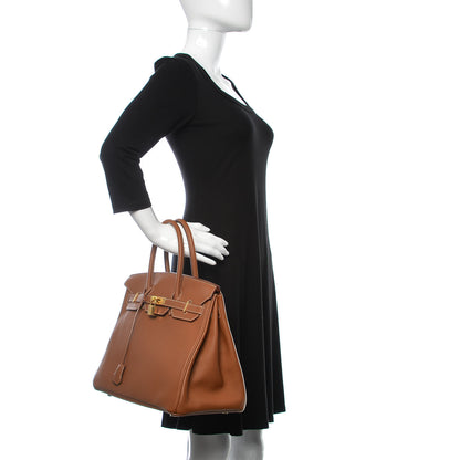 Hermes Togo Birkin 35 Gold 2 of 32