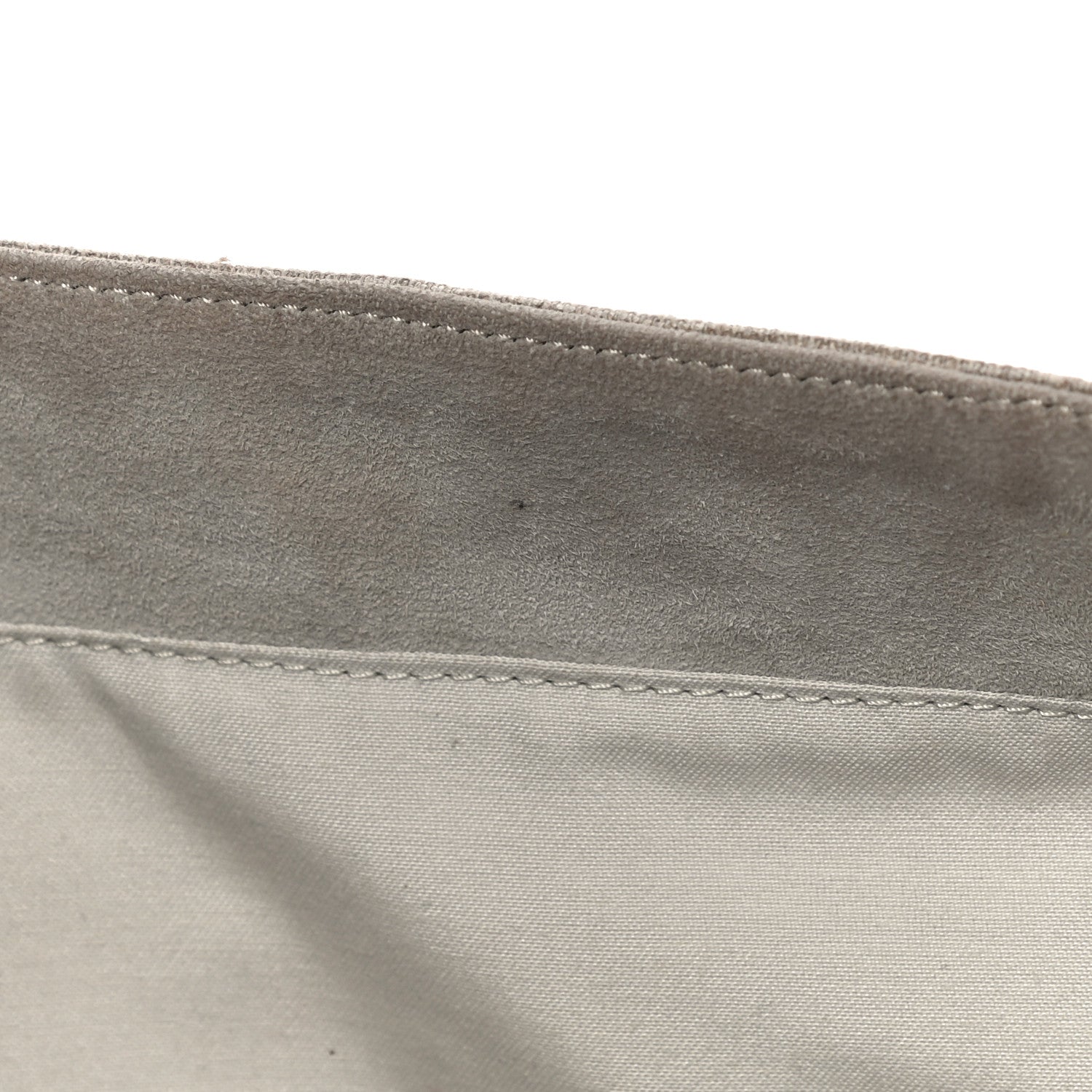 Fendi Linen Embroidered Mia Shoulder Flap Beige Black 17 of 21