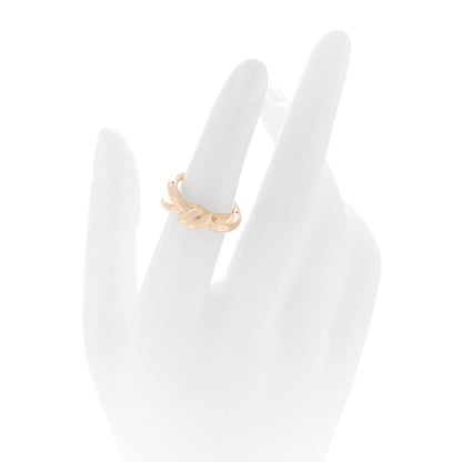 Tiffany 18K Rose Gold Knot Double Row Ring 49 5 2 of 5