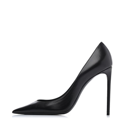 Saint Laurent Calfskin Zoe 105 Pumps 37 Black 1 of 4